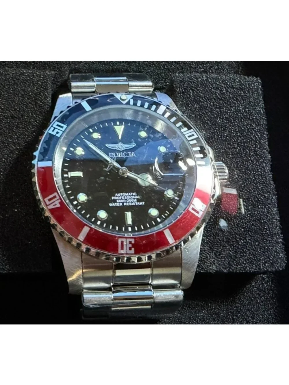 Invicta Pro Diver Automatic Men's Watch 236352 Stainless Steel Pepsi Bezel 200M